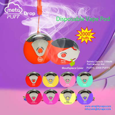 El disco volador forma soplos electrónicos disponibles del cigarrillo 2000 con el casquillo rotativo