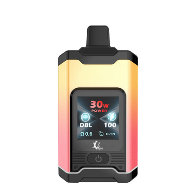 Pantalla LCD de alta presión Vape Bar desechable con bobinas de malla y botón de interruptor