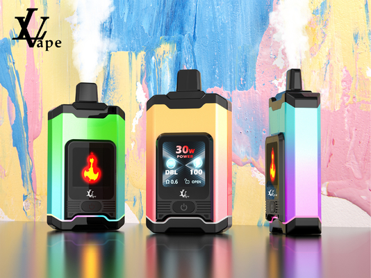 Nueva llegada pantalla LCD alto puffs Vape Bar desechable con bobinas de malla