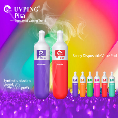 La botella dual de la MTL del color formó la botella de la nicotina de Vape el 2% formó soplos plásticos de la inyección 3000 de Vape